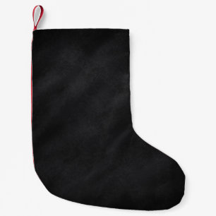 Retro Black Chalkboard Texture Small Christmas Stocking