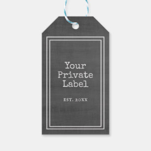 Retro Black Chalkboard Your Private Label