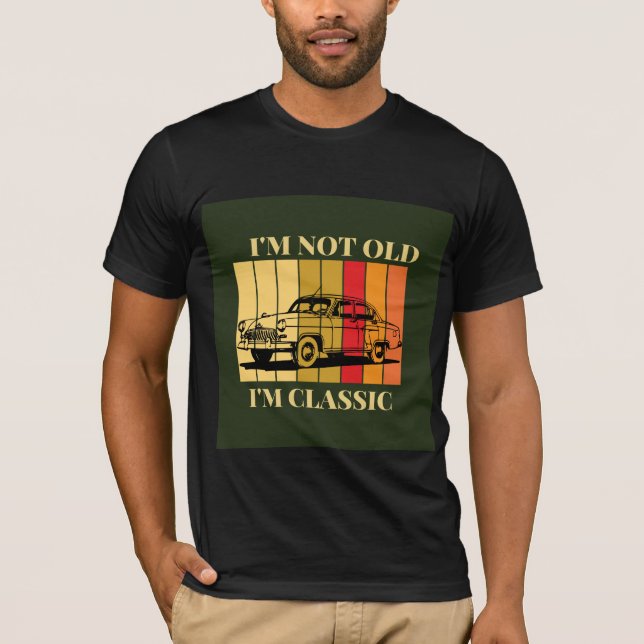 retro black classic T-Shirt (Front)