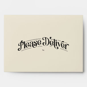 Retro Black Cream Photo Return Address Graduation Envelope