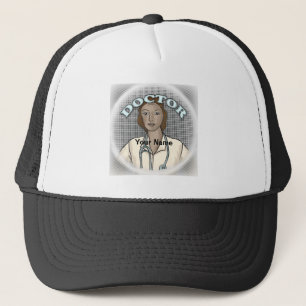 Retro Black female Doctor hat 