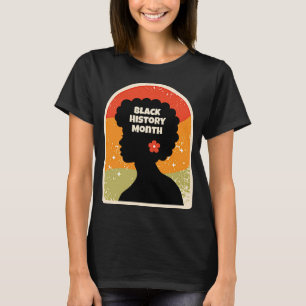 Retro Black History Month African Woman T-Shirt