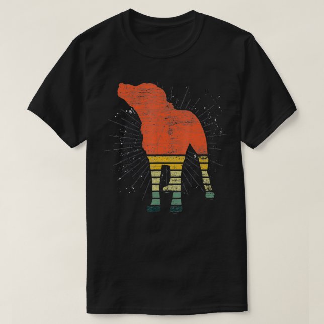Retro Black Lab  T-Shirt (Design Front)