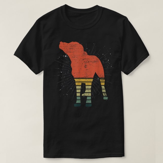 Retro Black Lab  T-Shirt (Design Front)