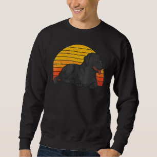 Retro Black Labrador  Dog Owner Pet Animal Black L Sweatshirt