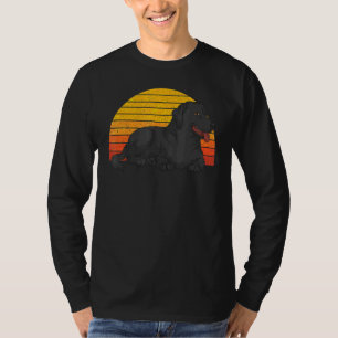 Retro Black Labrador  Dog Owner Pet Animal Black L T-Shirt