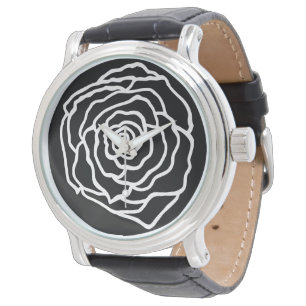Retro Black Rose Watch Gift