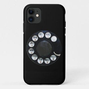 Retro Black Rotary Phone  iPhone 11 Case
