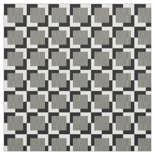 Retro Black & Tan Pattern Fabric