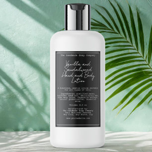 Retro Black Waterproof Cosmetics Bottle Label