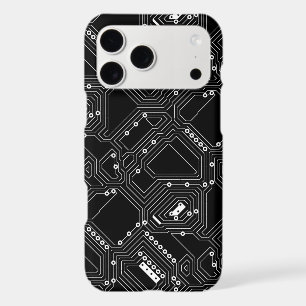 Retro Black White Cool Computer Circuit Board