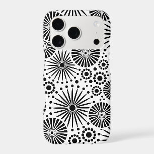 Retro black white flowers HTC Vivid Case
