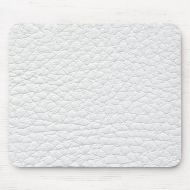Retro Black & White Grunge Leather Custom Mouse Mat (Front)