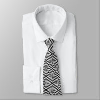 Retro Black White Squares Psychedelic Pattern