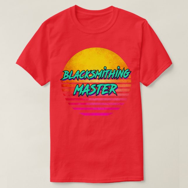 Retro Blacksmithing Lover T-Shirt (Design Front)