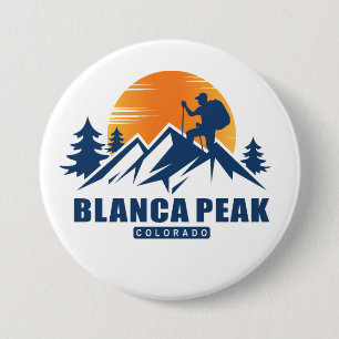 Retro Blanca Peak Hike T-Shirt 7.5 Cm Round Badge