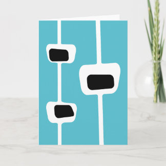 Retro Blank Folded Greeting Card