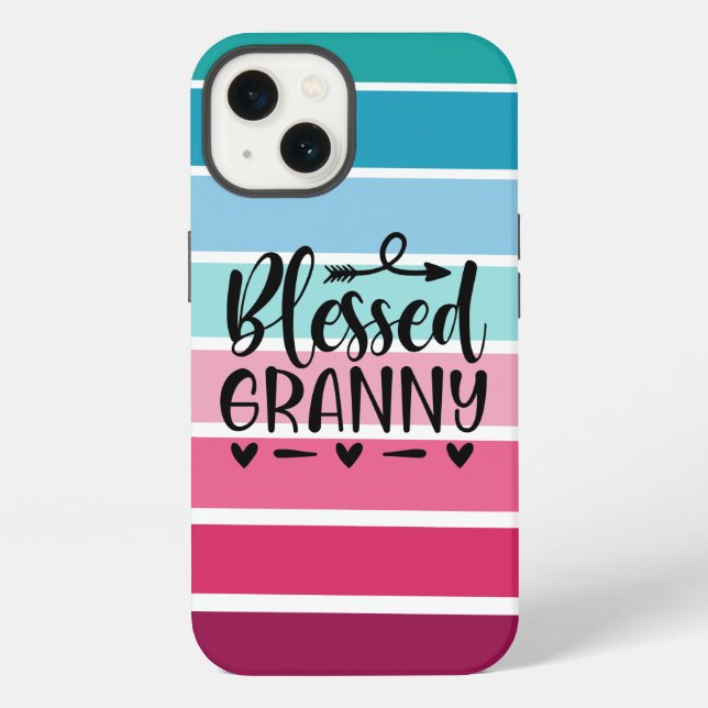 Retro Blessed Granny iPhone Case (Back)