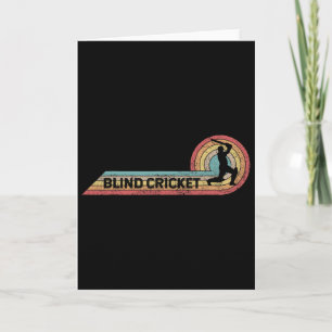 Retro Blind Cricket Vintage Player Film Strip Card