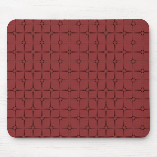 Retro Bliss Mousepad, Crimson Mouse Mat (Front)