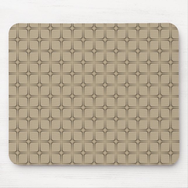 Retro Bliss Mousepad, Latte Mouse Mat (Front)