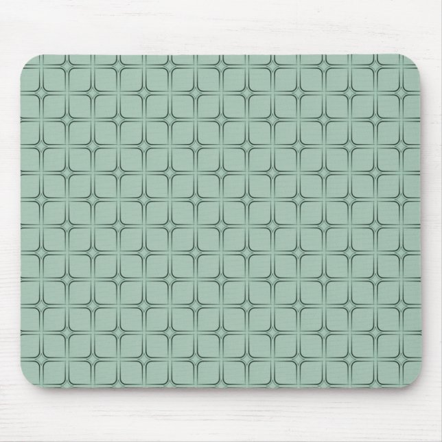 Retro Bliss Mousepad, Sage Mouse Mat (Front)