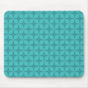 Retro Bliss Mousepad, Turquoise Mouse Mat