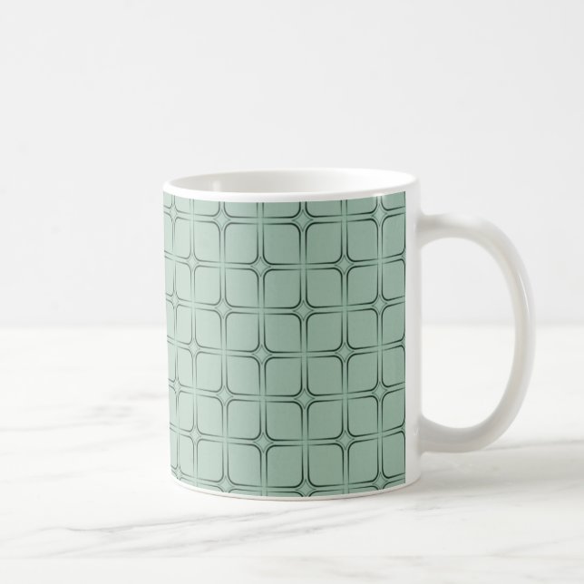 Retro Bliss Mug, Sage Coffee Mug (Right)