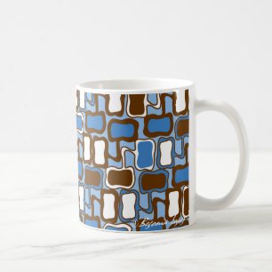 Retro Blob Pattern Coffee Mug