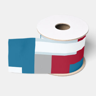 Retro Block Design 4 Grosgrain Ribbon
