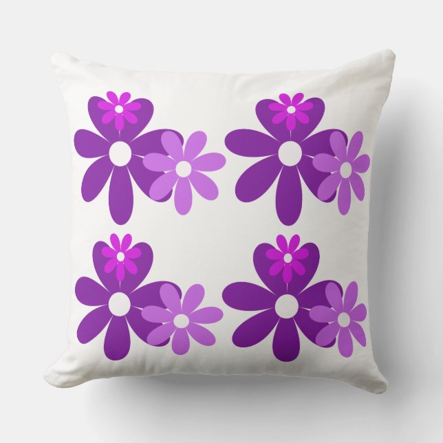 Retro Bloom Duo Pillow (Front)
