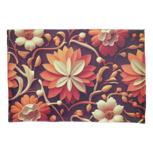 "Retro Bloom - Seamless Floral Pattern for Home De Pillowcase