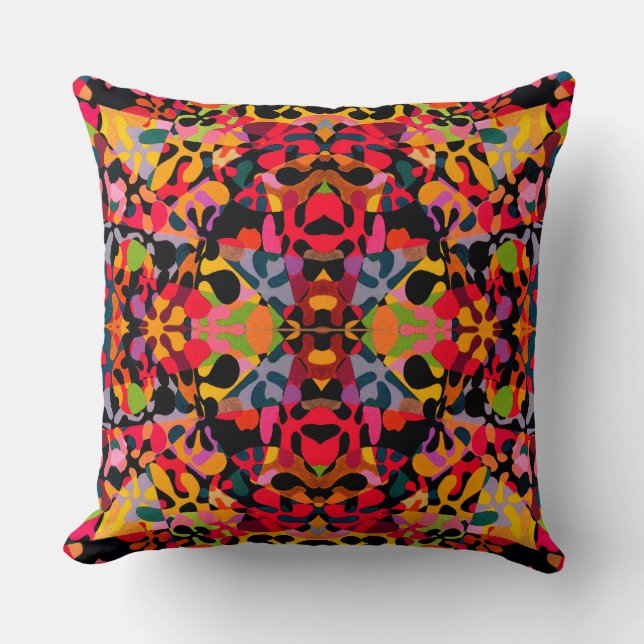 Retro blossom pattern  cushion (Front)
