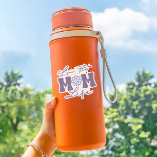 Retro Blue and Purple Livin' That Mom Life Vinyl