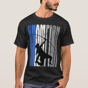 Retro Blue Archery Champion Birthday Archer Retro  T-Shirt