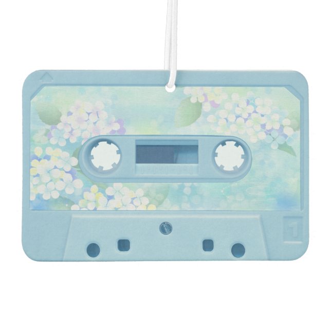 Retro Blue Cassette Tape Air Freshener (Back)