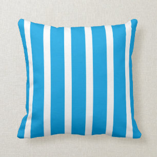 Retro BLUE Stripes Cushion