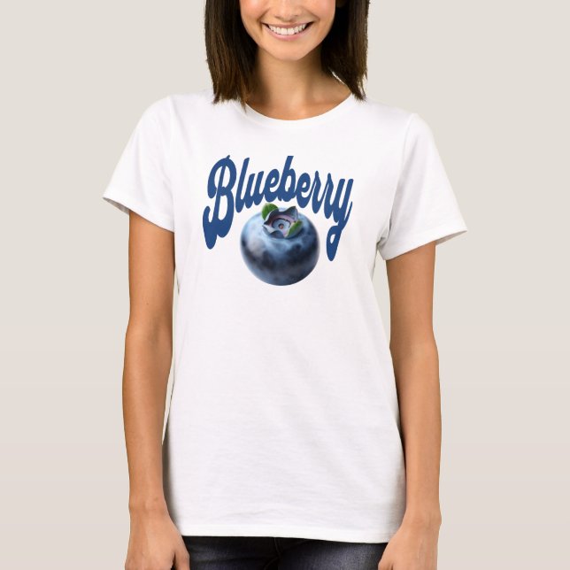 Retro Blueberry Burst Charm T-Shirt (Front)