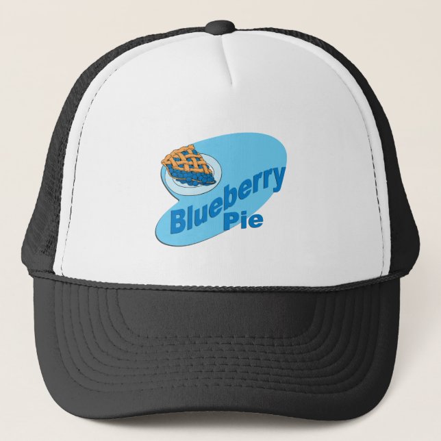 retro blueberry pie trucker hat (Front)