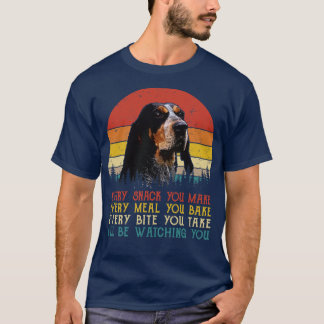 Retro Bluetick Coonhound Every Snack You Make Ever T-Shirt