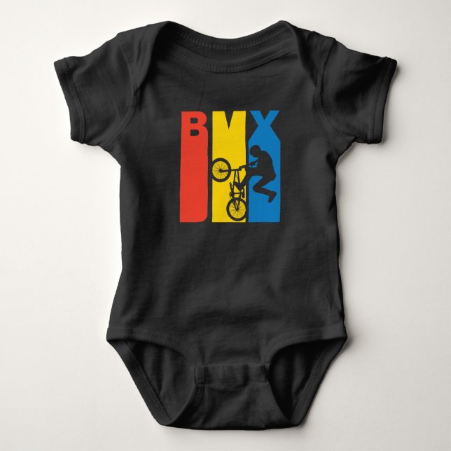 Retro BMX Baby Bodysuit (Front)