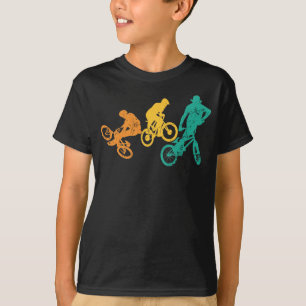 Retro BMX biker race bike tricks stunts T-Shirt