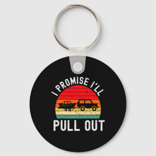 Retro Boating Men Funny Boat Captain Hate Pulling Key Ring