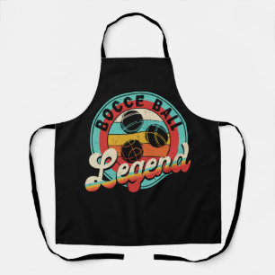 Retro Bocce Ball Legend Bocci Ball Player Vintage  Apron