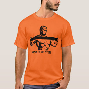 Retro Bodybuilder Advertising Design T-Shirt