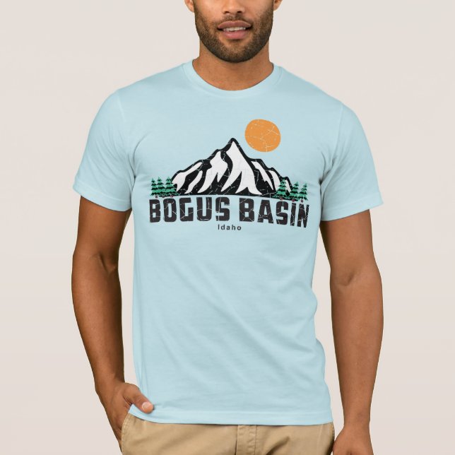 Retro Bogus Basin Ski T-Shirt (Front)