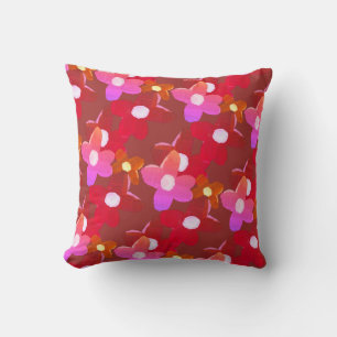 Retro Bohemian Floral Cushion