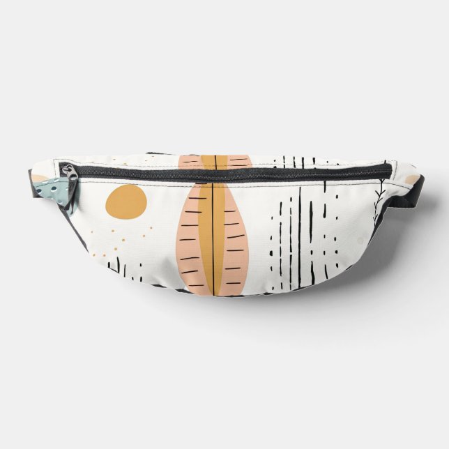 Retro Boho Abstract Trendy Collection Bum Bags (Lay Down)
