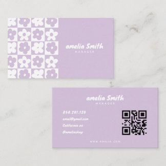 retro boho cute rustic business card