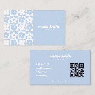 retro boho cute rustic business card